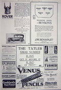 Original Old Vintage Print Advertisement 1922 Venus Pencils Rover Benson Rings