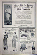 Original Old Vintage Print Advertisement 1922 Ciro Pearls Polish Harvey Nichols