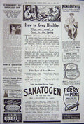 Original Old Vintage Print Advertisement 1922 Sanatogen Underwear Perry Polish