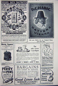 Old Vintage Print Advertisement 1922 Reudel Bath Linen Cuticura Heating 20th