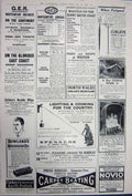 Old Vintage Print Advertisement1922 G.E.R Cunliffe Novio Spensers Railway 20th