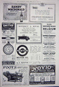 Original Old Vintage Print Advertisement 1922 Whisky Nvoio Daimler Watchmaker