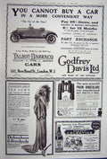 Original Old Vintage Print Advertisement 1922 Debenham Vichy Talbot-Darraco Car