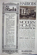 Original Old Vintage Print Advertisement 1922 Harrods Marcus Motor Insurance