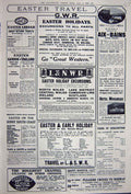 Original Old Vintage Print Advertisement 1922 Mothersill Holidays G.W.R France