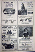 Old Vintage Print Monte Carlo Binoculars Pearls Coats Advertisement 1922 20th
