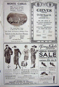 Original Old Vintage Print Monte Carlo Advertisement 1922 Harvey Nichols Gieves