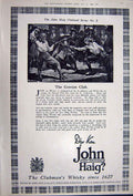 Old Vintage Print Advertisement 1922 John Haig Whisky Distillers London 20th