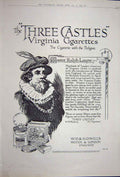 Antique Print Ref.890 Advertisement 1922 Three Castles Virginia Cigarettes