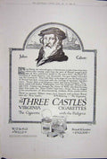 Antique Print Ref.893 Advertisement 1922 Three Castles Virginia Cigarettes