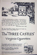 Antique Print Ref.896 Advertisement 1922 Three Castles Virginia Cigarettes