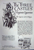 Antique Print Ref.897 Advertisement 1922 Three Castles Virginia Cigarettes