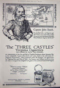 Antique Print Ref.899 Advertisement 1922 Three Castles Virginia Cigarettes