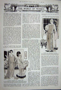 Original Old Vintage Print Advertisement 1922 Womens Fashion Tea-Frock Boudoir