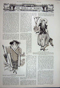 Original Old Vintage Print Advertisement 1922 Women Fashion Ascot Wrap Taffetas