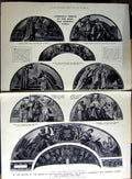 Old Vintage Print 1922 Liverpool War Memorial Salisbury Franklin Railway 20th
