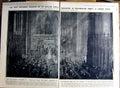 Old Vintage Print 1922 Princess Mary Lascelles Wedding Westminster Hunt 20th