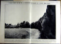 Antique Old Print 1922 War Ship Marmora Smoke Roumania Queen Molo Natives 20th