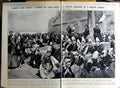 Old Vintage Print 1922 Breton Women Church Refugees Thrace Politics M.P 20th