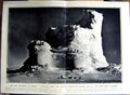Old Vintage Print 1922 Icebergs Snow Pointing Ship Raleigh Train China 20th