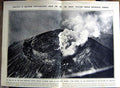 Old Vintage Print 1922 Volcano Vesuvius Eruption Pompeii Ship Victoria 20th