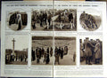 Old Vintage Print 1922 King War Graves Battenberg Theatre Christ Cross 20th