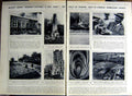Old Vintage Print 1922 Belfast Arson Church Wimbledon Cargo Ship Seine 20th