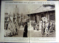 Old Vintage Print 1922 Algerians Annamite Rickshaw Coolies France News 20th