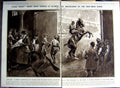 Antique Old Print 1922 Show Jumpers Horses Olympia Musketeers Art Theatre 20th