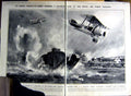 Antique Old Print 1922 Royal Air Force Hendon Attack Pompeii Lady Fashion 20th