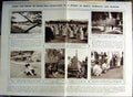 Original Old Vintage Print 1922 Mandalay Rangoon Buddhism Lillian Gish Lucknow