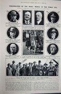 Old Vintage Print 1922 Earthquake Terenzio Fishing Boats Killik Glenney 20th