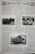 Original Old Vintage Print 1922 Saturn Rings Planets Meteors Malaya Gipsies