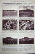 Antique Old Print 1922 Palestine Battlefield Esdraelon Saul Sisera Besian 20th