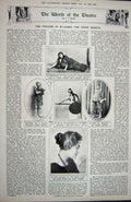 Original Old Vintage Print 1922 Christmas Canada Santa Theatre Austral Parker