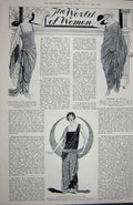Old Vintage Print 1922 Ice Skating Washington Invention Womens Fashion 20th