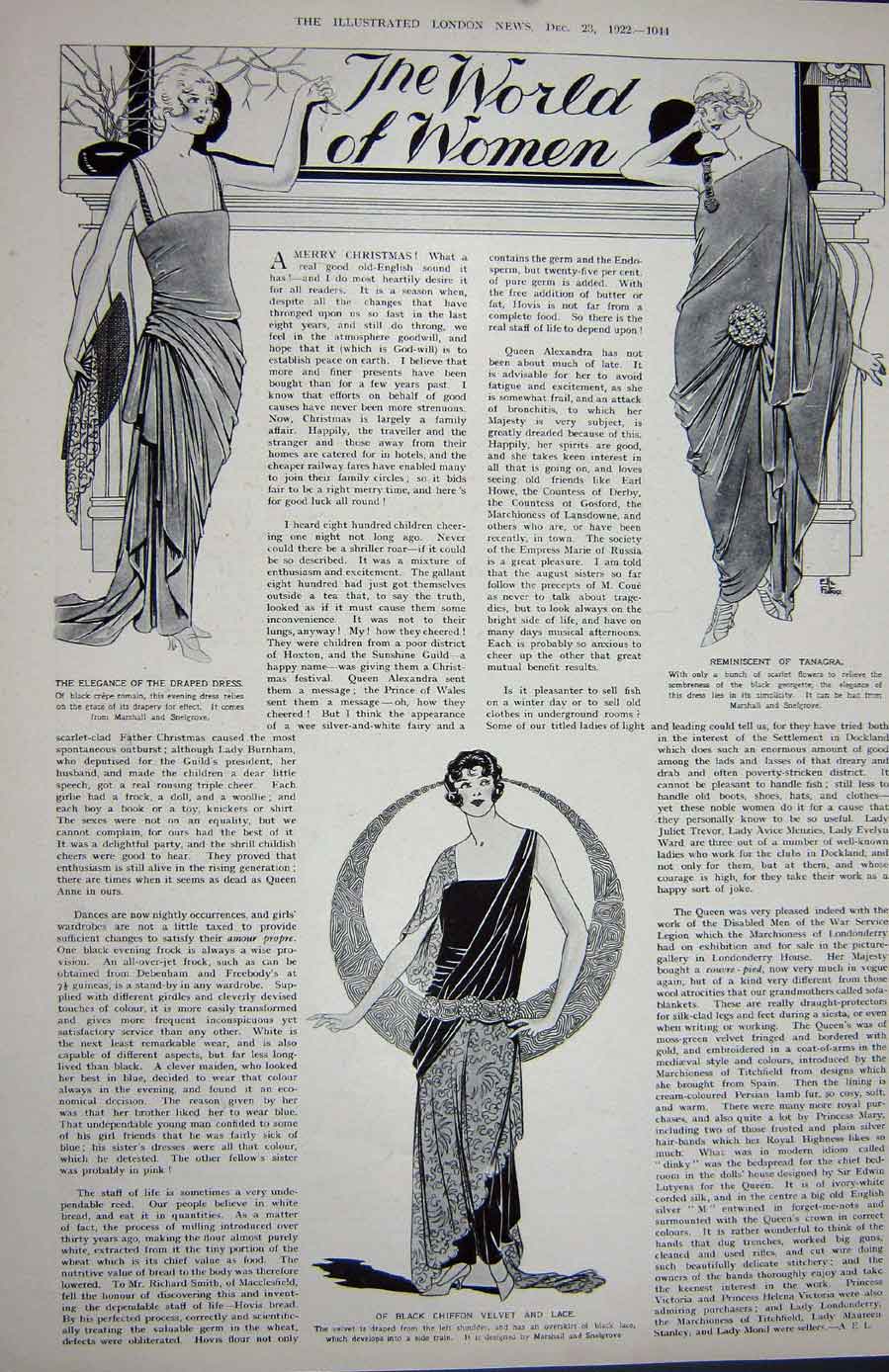 Old Vintage Print 1922 Ice Skating Washington Invention Womens Fashion 20th