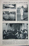 Antique Old Print 1922 Tarpon Fishing Mexico Shark India Egypt Pasha Bomb 20th