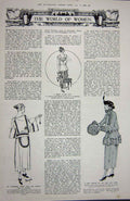 Old Vintage Print 1922 King Honour List Reed Sherrington Womens Fashion 20th
