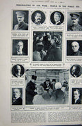 Old Vintage Print 1922 Father Neptune Pauls London Scots Farrar George 20th