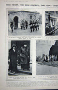 Old Vintage Print 1922 Calcutta Wild Barker Queen Zita Spain Irish Army 20th