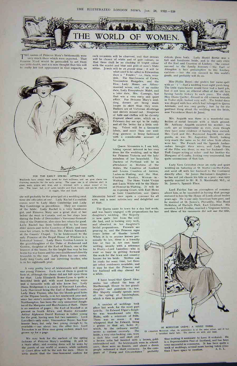 Old Vintage Print 1922 Buchanan'S Scotch Whisky Womens Fashion Moroccan 20th
