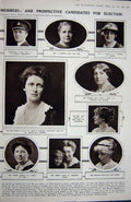 Old Vintage Print 1922 Prince Wales Calcutta Ronaldshay Astor Elections 20th
