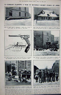 Original Old Vintage Print 1922 Prince Bhopal Sadar Palace Germany War Weapons