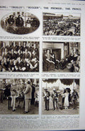 Old Vintage Print 1922 Rhondda Countess Baroness Rugby Lloyd George King 20th