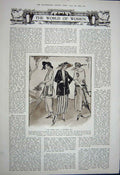 Antique Old Print 1922 Gouraud Castle Zahyoun Obelisk Syria Women Fashion 20th