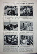 Antique Old Print 1922 Lloyd George Barthou Genoa Bible Joseph Jesus Mary 20th