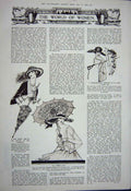 Antique Old Print Ref.914 1922 Buchanan'S Scotch Black Whisky Womens Fashion