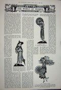 Antique Old Print Ref.915 1922 Buchanan'S Scotch Black Whisky Womens Fashion