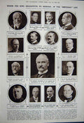 Antique Old Print 1922 Antarctic Explorer Pandora Ship Skinner Knight Men 20th